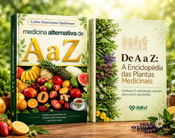 Livros de Medicina Natural em Meio à Natureza